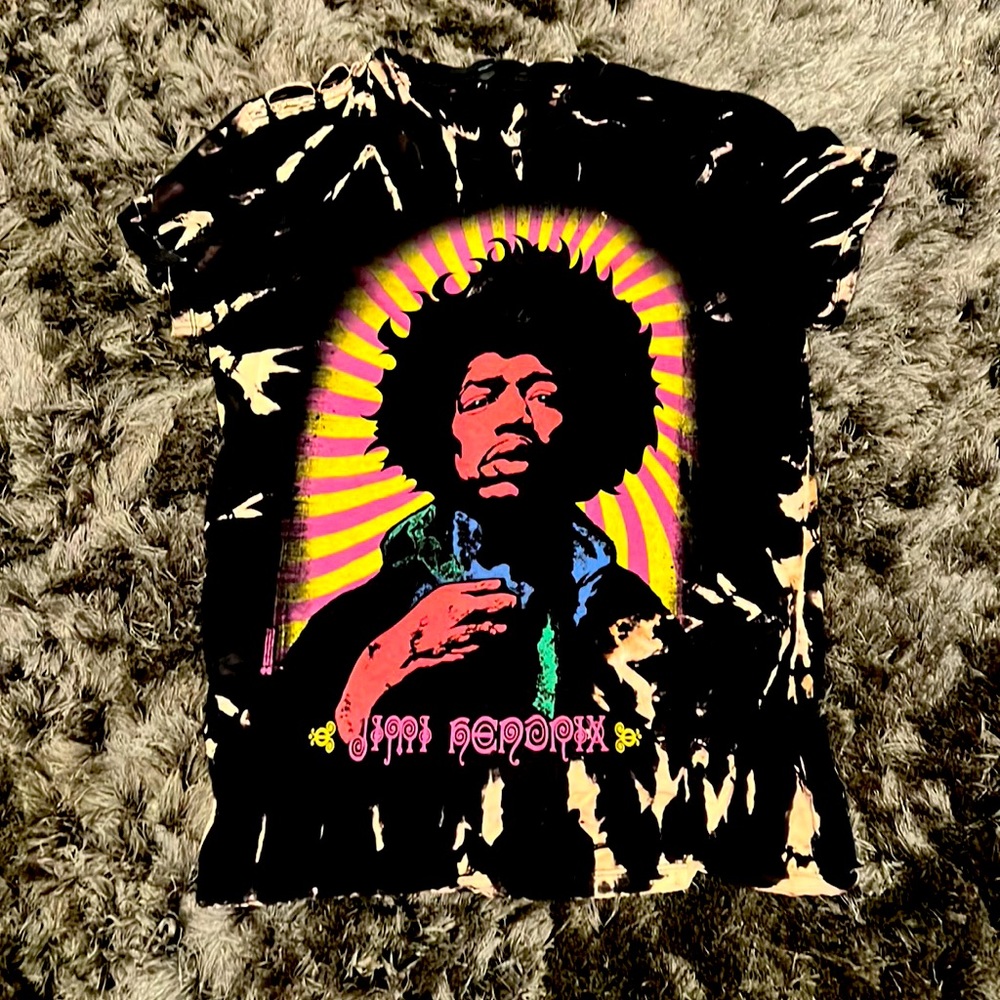 Vintage distressed Jimi Hendrix tee t shirt
